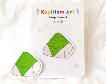 Nasi Lemak Bungkus Sticker | Malaysian & Singapore Cuisine | Cute Asian Food Sticker Stationery