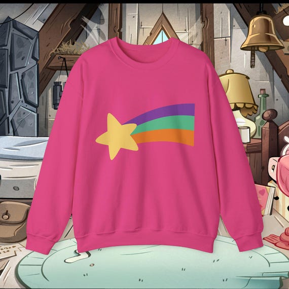 Mabel Shooting Star Sweatshirt, Gravity Falls Inspired Mabel Shooting Star Sweatshirt, Gravity Falls Inspired