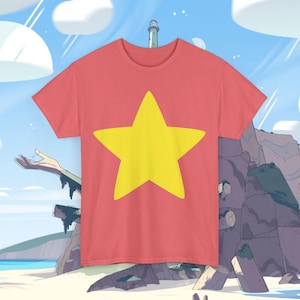 Steven Universe uniseks zwaar katoenen T-shirt, vintage T-shirt, Cartoon Network, Steven Universe Future, parel, amethist, granaat, edelstenen