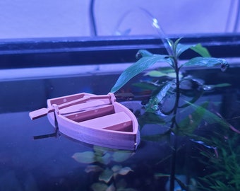 Miniature Row Boat for Aquariums