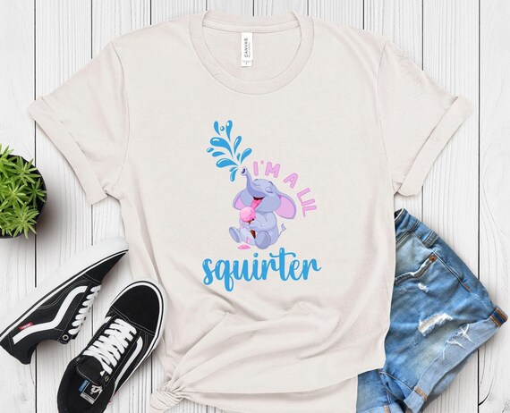 Little Squirter Elephant Tee - Adult Humor Graphic T-Shirt