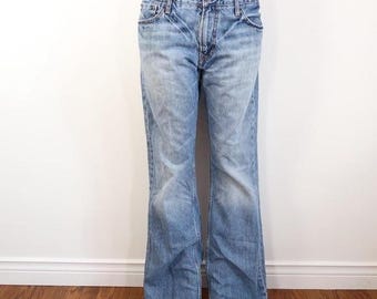 american eagle low rise bootcut jeans light wash y2k 32x34 long