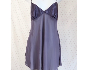 Victoria's Secret Purple Satin Slip Chemise