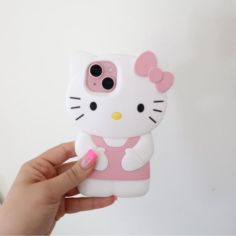 Y2K Hello Kitty Pink 3D Phone Case iPhone 15 image 3