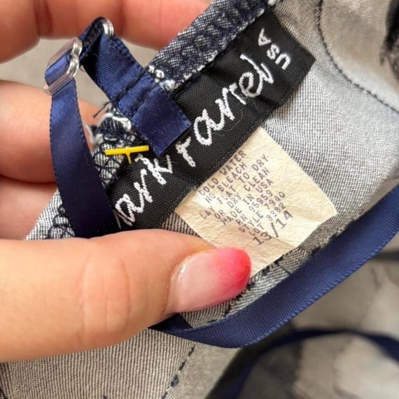 y2k patchwork denim dress - image 3