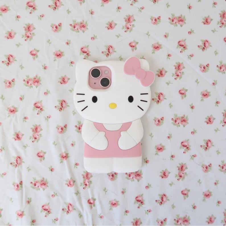 Y2K Hello Kitty Pink 3D Phone Case iPhone 15 image 2
