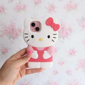Y2K Hello Kitty Pink 3D Phone Case iPhone 15 — Coquette / Kawaii Scene Accessory image 5