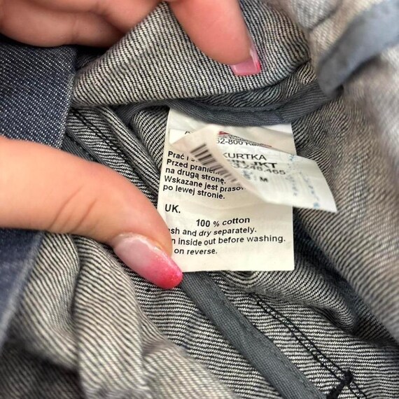 mono denim fitted jacket - image 3