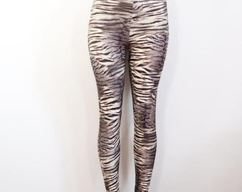 y2k tiger print leggings animal print