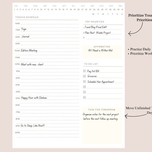 CoffeeorTeaPlease: Hourly Daily Undated Planner Printable | Gratitude | Daily Planner for Goodnotes| To Do List | Digital Download|