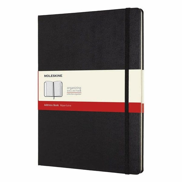 Carnet d'adresses Moleskine - Couverture rigide - Poche/Grand/Extra Large Taille