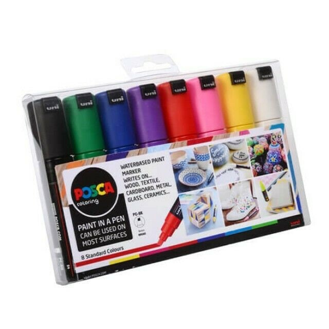 1 Pcs Japan UNI Ball POSCA Acrylic Marker pen PC-3M Paint Pen POP poster  pen/Graffiti advertisement /Anime 1mm art stationery