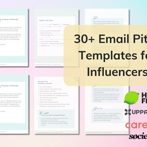 30+ Brand Email Pitch | UGC Brand Email Pitch Templates | Instagram Partnership Scripts | Working with Brands | Influencer Template