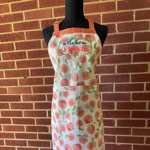 Peach Kitchen Apron