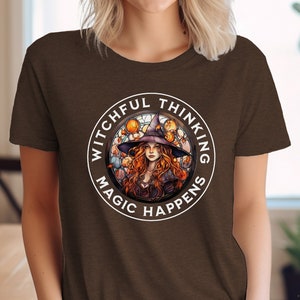 Witch t-shirt Magical Halloween Gift Witchful Thinking tee perfect Halloween Gift witch Shirt Magic Happens t-shirt Witch Halloween t-shirt