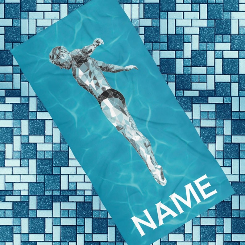 Luxury Diver Aquatic Custom Beach Towel Custom Diving Team Towel Luxury