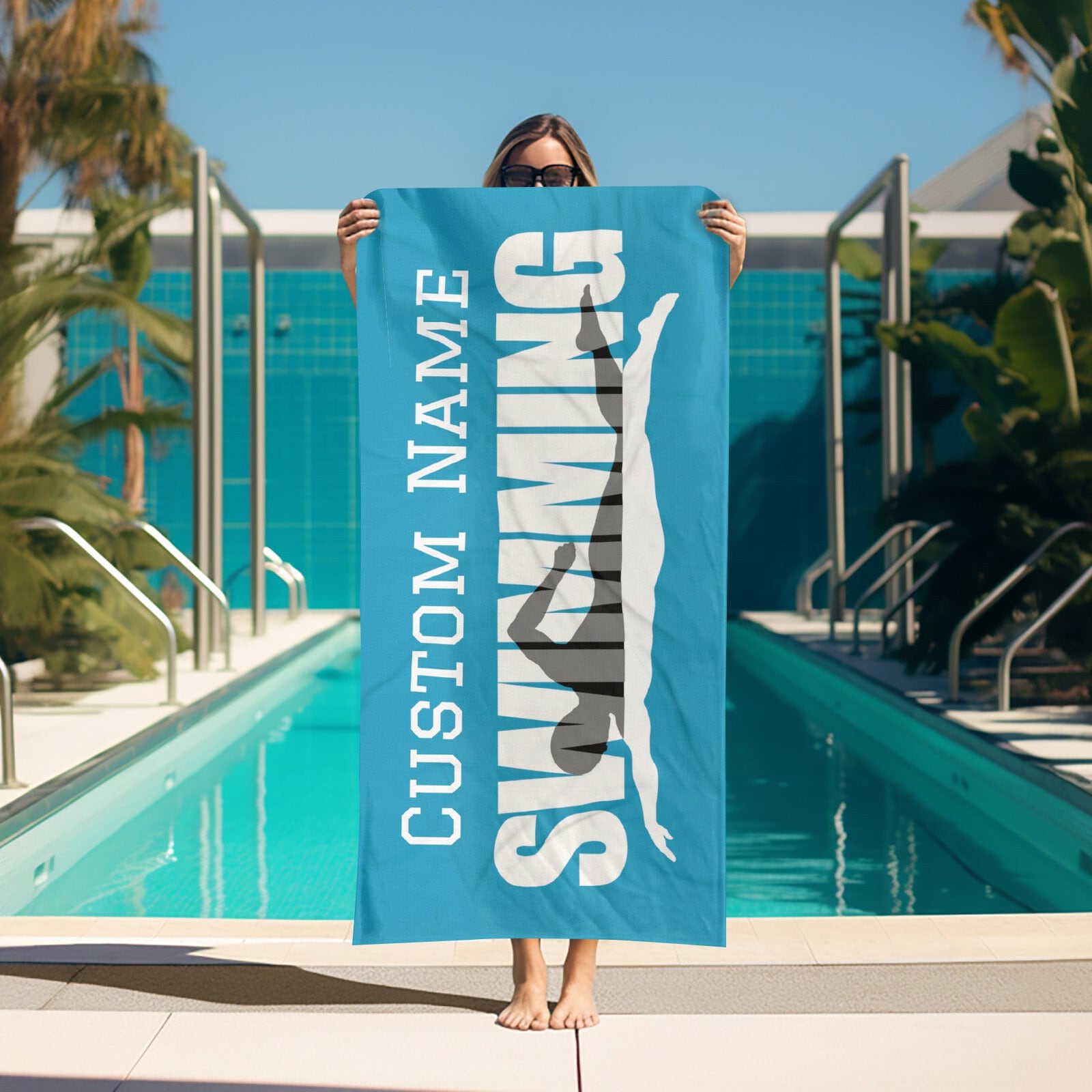 Searcy Sharks Personalizada AUDREY - Microfiber Swim Towel main image 1