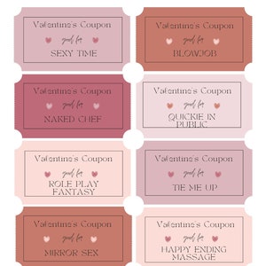 Naughty Coupon Book  (Digital File)