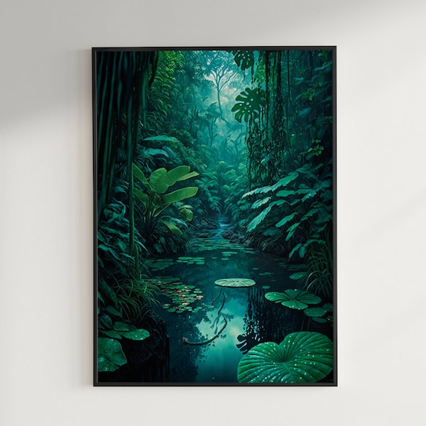 Rain Forest Jungle digital Art