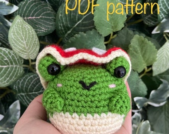 Frog mushroom crochet amigurumi PATTERN