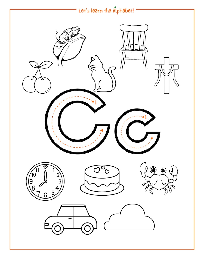 ABC Printable, Learning, Pre School Fun, Abc's, Tracing - Etsy