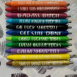 Epoxy Pen Set (11 Inkjoy Pens) - Explicit Language