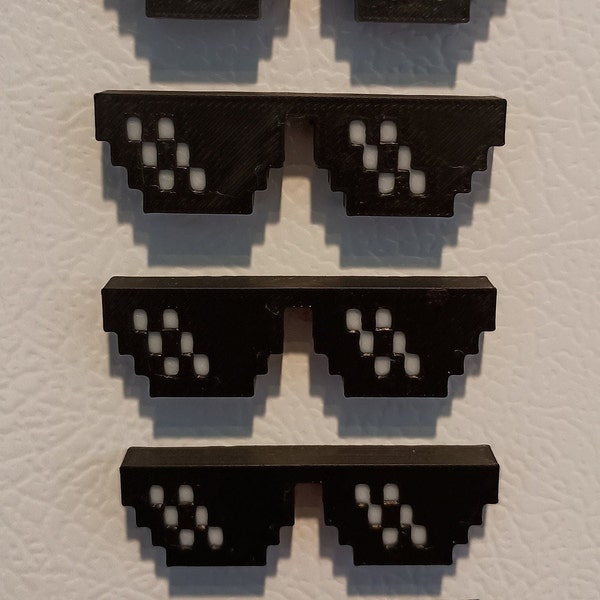 Meme Glasses Refrigerator Magnets, Set of 5 | Funny Fridge Magnets | Meme Decor