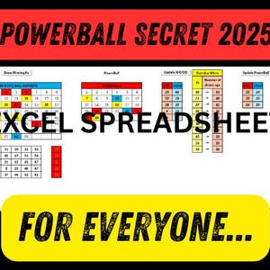 Powerful Powerball Excel Spreadsheet System – Play Smarter, Track Trends & Boost Your Chances!