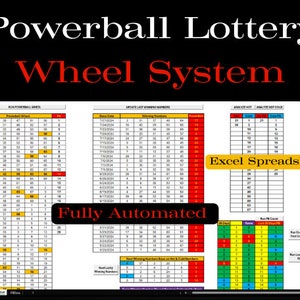 Powerball Wheel System Excel Spreadsheet – Maximize Your Winning Chances!