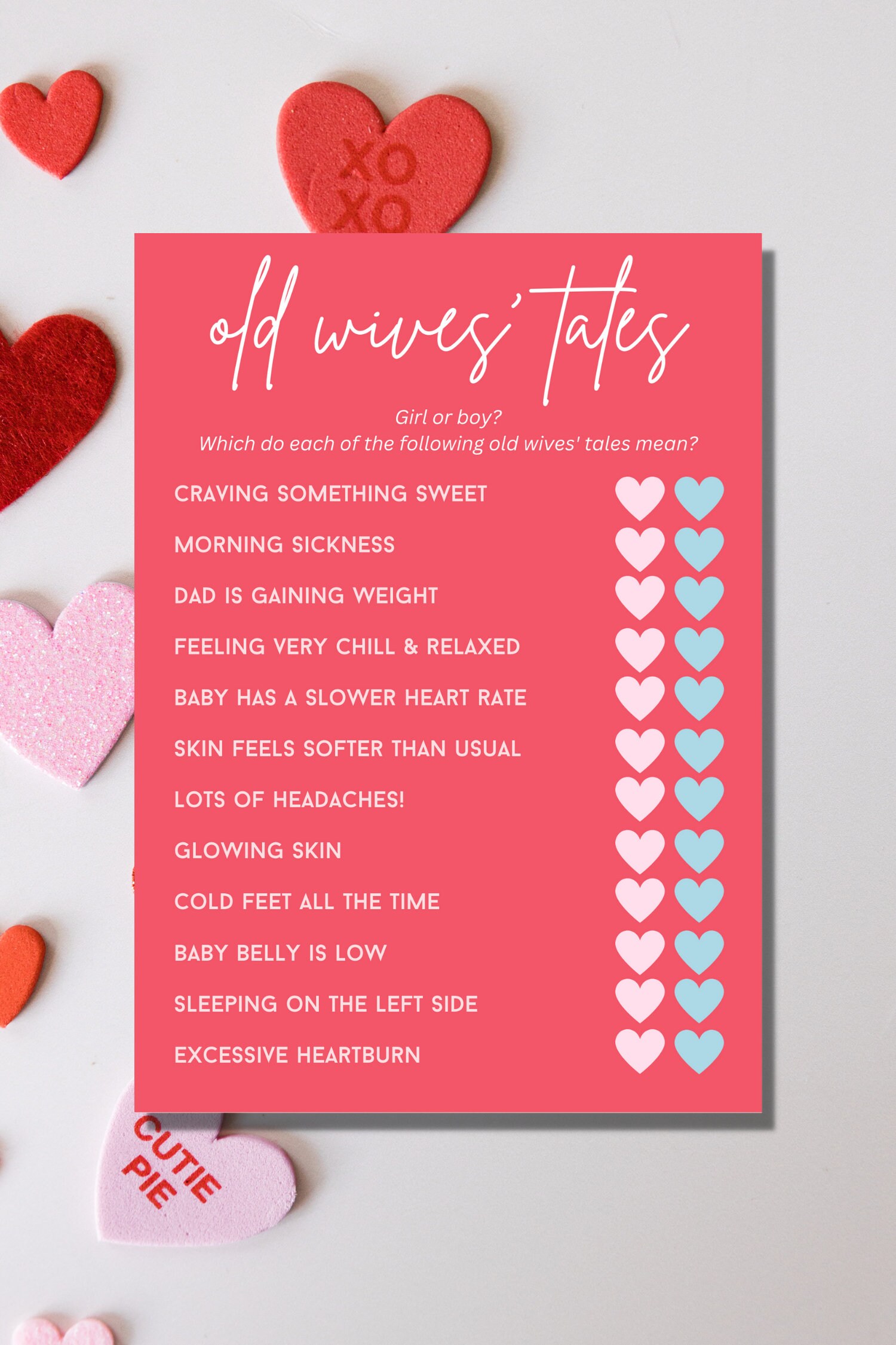 Valentine's Day Baby Shower Game Bundle, Baby Shower Games, Valentine