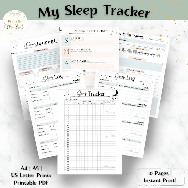 The daily wire| bullet journal stencil | A5 planner insert| Weekly bullet Journal | Dream Journal| Sleep tracker| Wellness journal| Mood