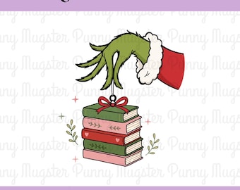 Weihnachtsbücherstapel (PNG), grünes Weihnachtshandbuch-Sublimationsdesign