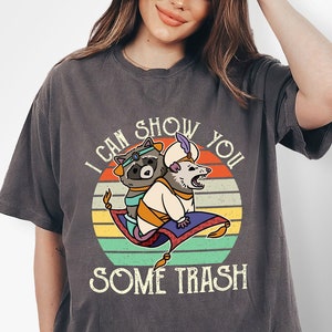 Vintage Aladdin Possum Raccoon Shirt, Funny Raccoon Lover Gift, I Can Show You Some Trash Panda Shirt