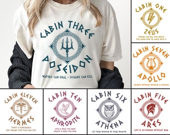 Personalized Percy Jackson Matching Shirts, Custom Cabin Number Camp Half Blood Shirt, Blood Chronicles Greek Mythology Shirt, Delphi Tour