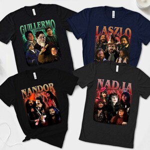 Bootleg Wwdits Characters Matching Shirts, Vintage 90s Nandor Nadja Laszlo Guillermo Shirt, Vampires TV Series Tee, Halloween Shirt