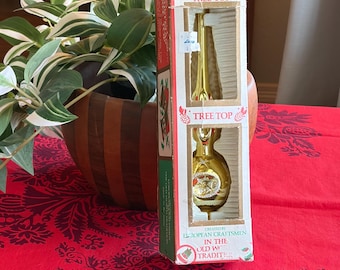ガラス製クリスマスツリートッパー、オリジナルボックス