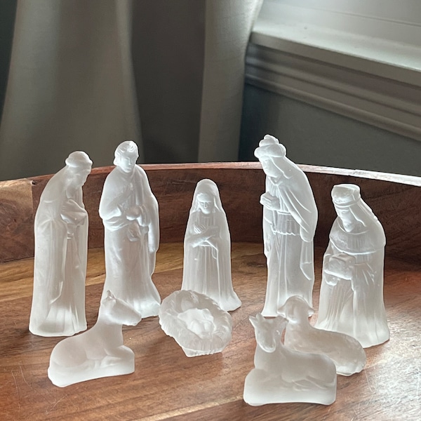 Glass Nativity Etsy