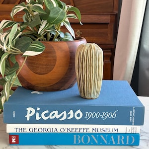 Studio Pottery Textured Vase, unsigned