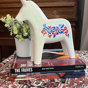 Ikea Vinterfest Ceramic Dala Horse, limited edition