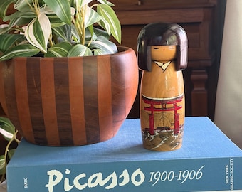 Kokeshi Doll with Torii Gate at Miyajima
