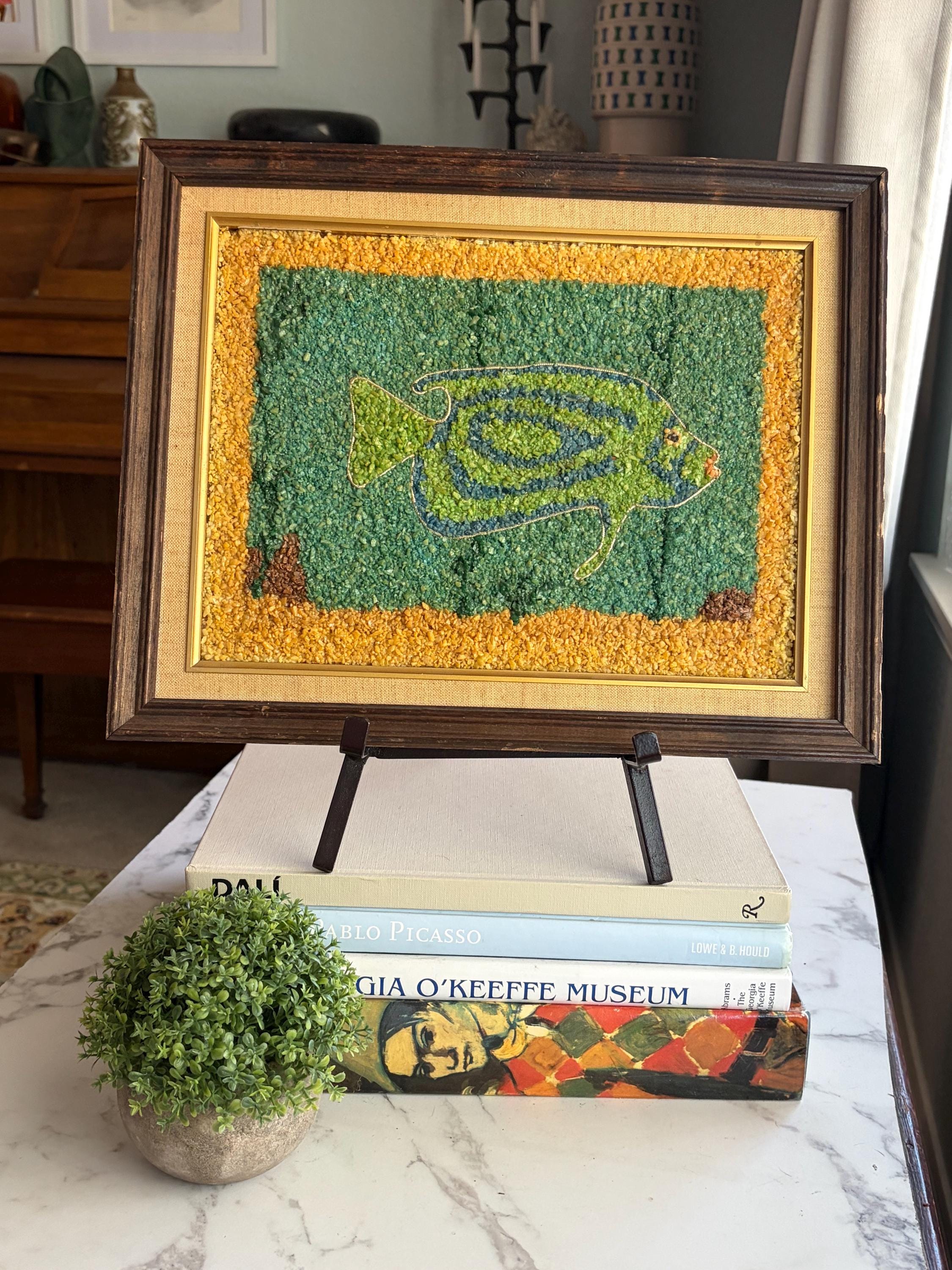 Vintage Gravel Art - Etsy