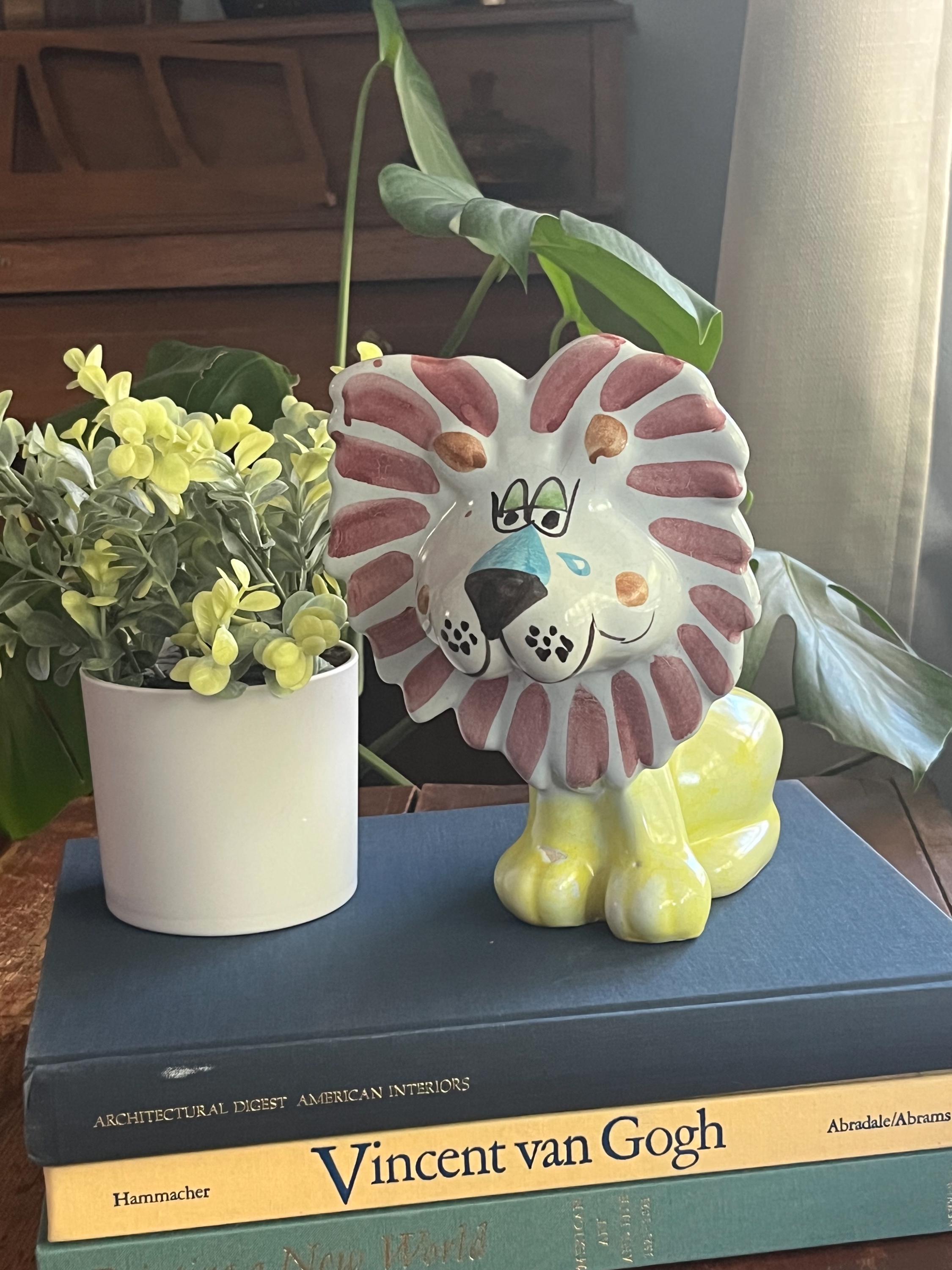 Ceramic Vintage Lion Bank