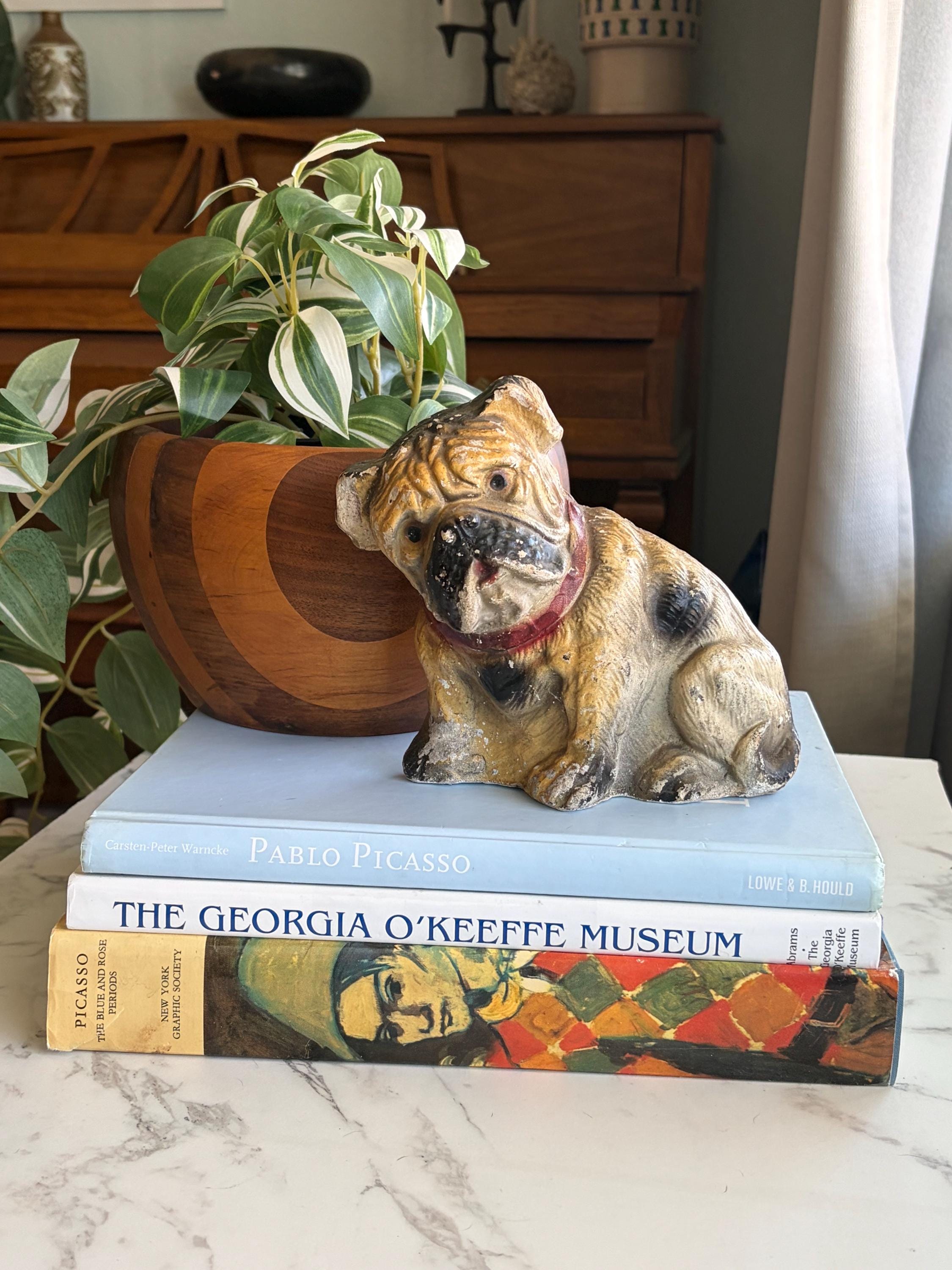 Vintage Chalkware Bulldog - Etsy