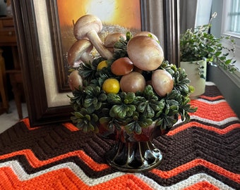Vintage Mushroom Topiary in Hull Pottery