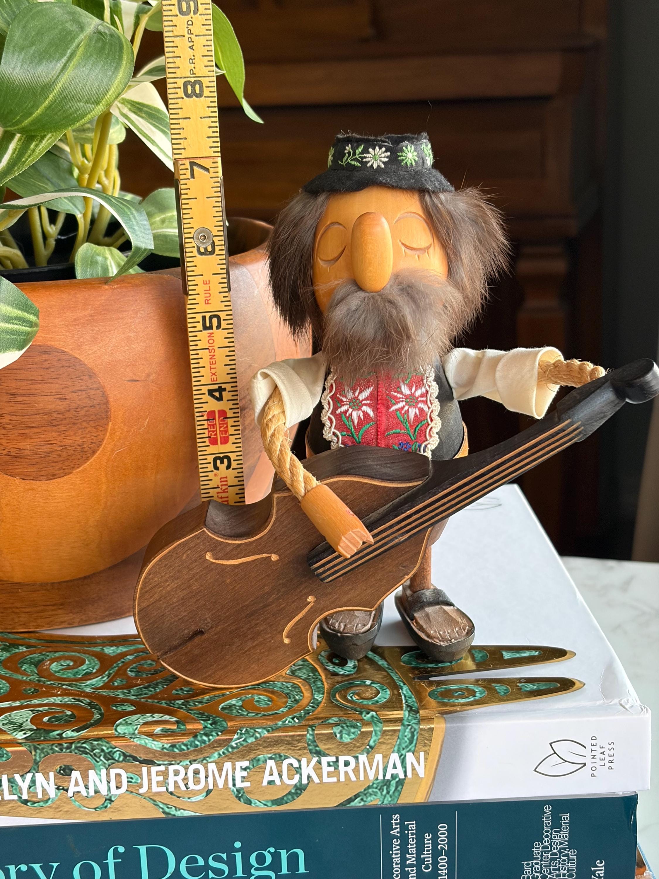 Wooden Carved Musician Figurine, Casy Boys, C. Casagrande - Etsy