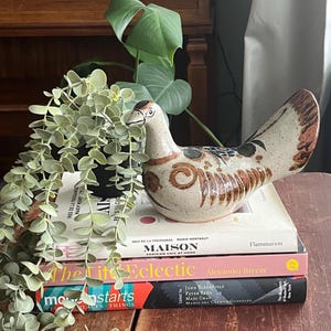 Mexican Pottery Stoneware Bird or Dove, Large, Tonala