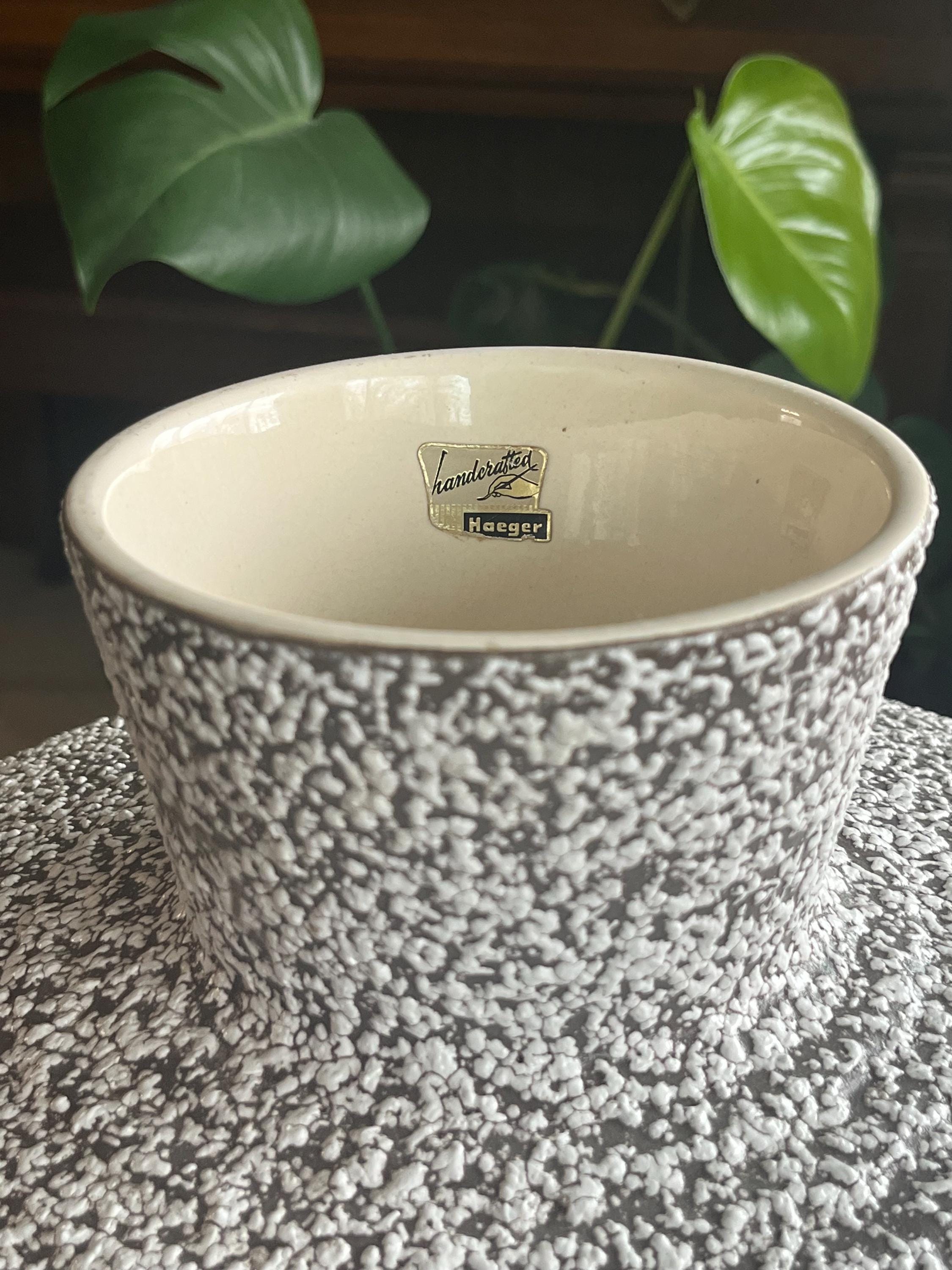 ロイヤル・ヘーガー花瓶、R 1763、ホワイトストーンレース釉、1950年代