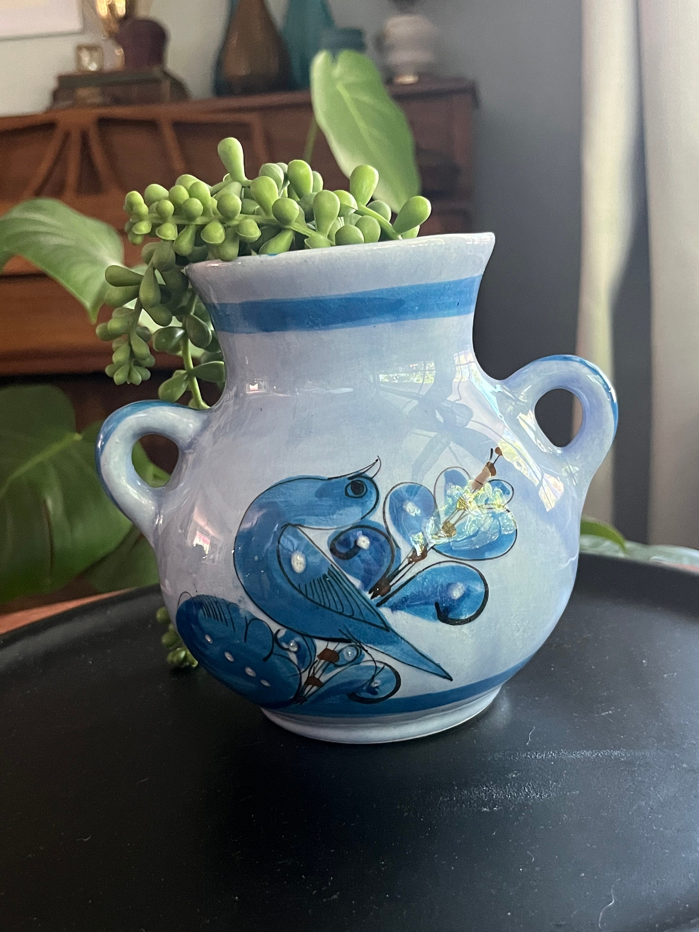 Tonala Mexican Pottery Pot with Handles