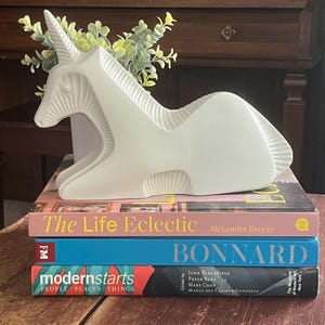 Jonathan Adler Ceramic Unicorn, Menagerie Series, Personally Handsigned