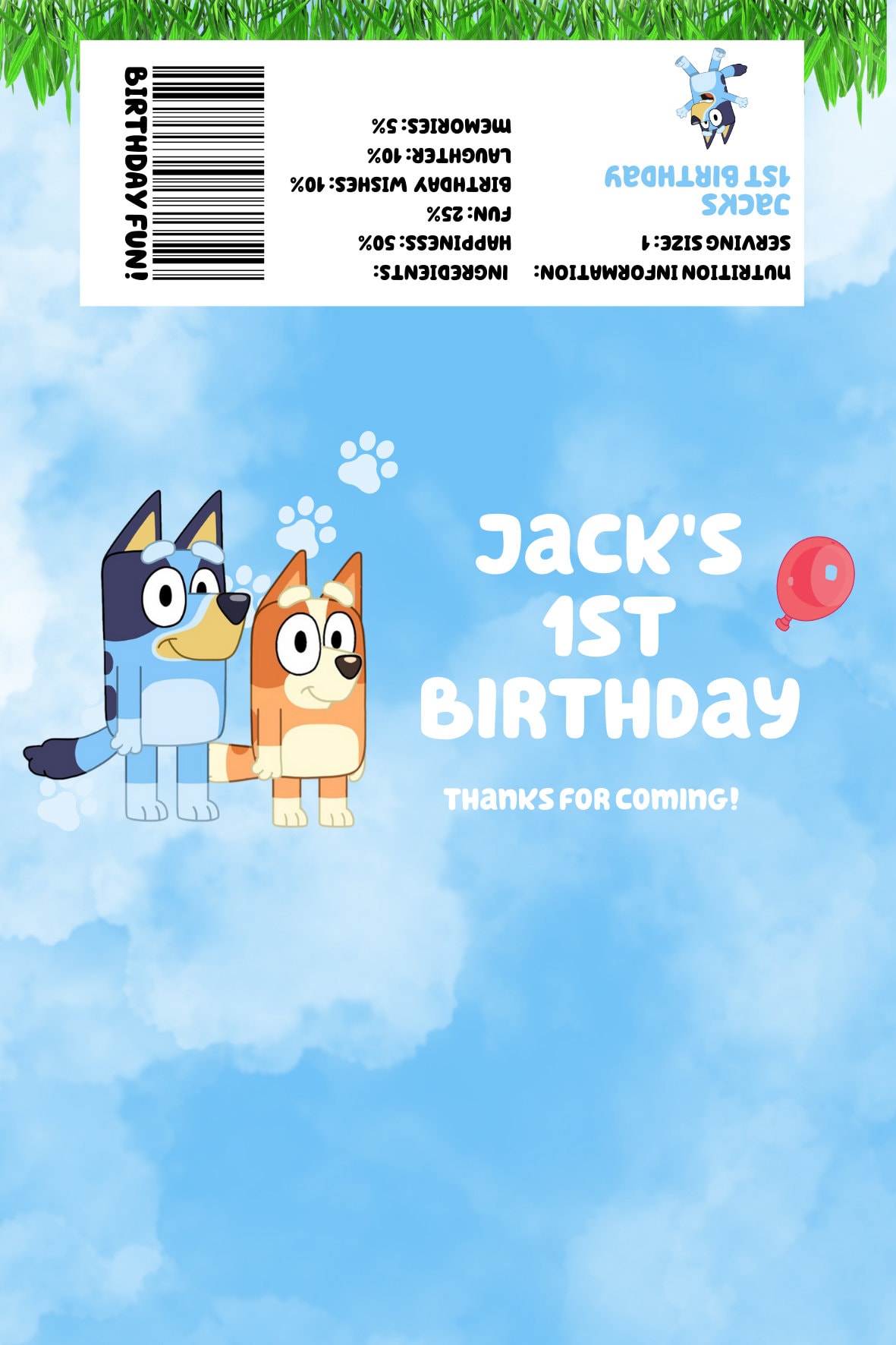 Bluey Chocolate Wrappers Bluey Theme Party Favours Bluey Aldi Etsy